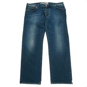 Jacob Cohen button fly Style 622 men’s dark wash jeans